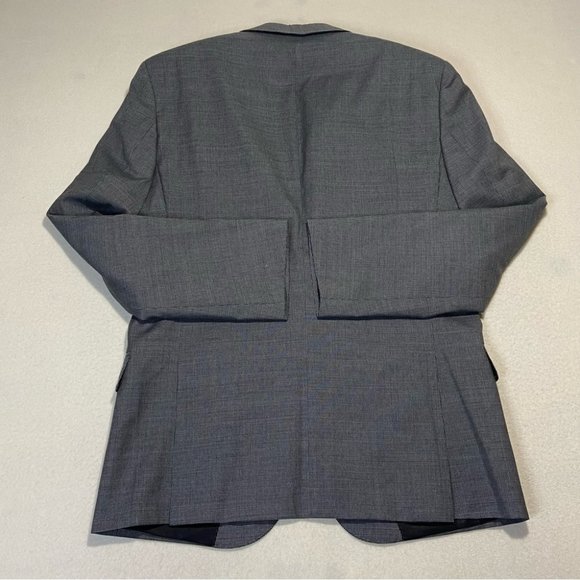 HUGO HUGO BOSS Puppytooth Wool Suit Jacket Blazer Gray Size 36S - Picture 11 of 15